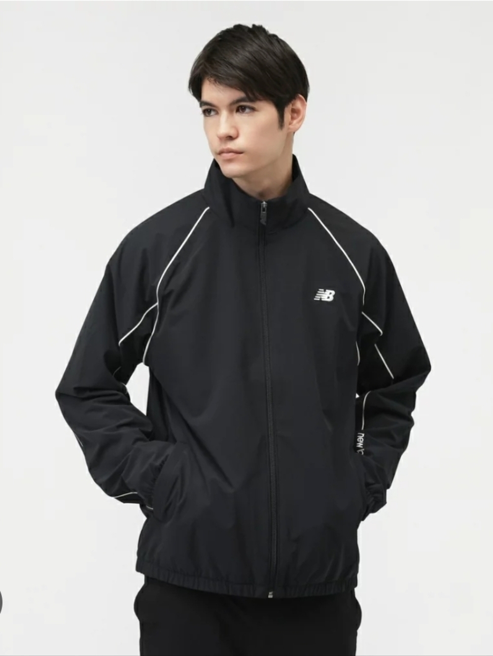 New Balance Black Windbreaker Jacket